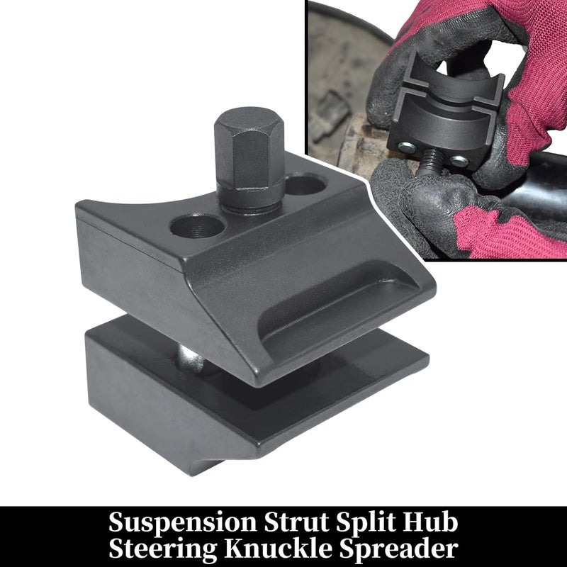 Yuesstloo 9pcs Strut Nut Socket 16mm 18mm 19mm 21mm 22mm 24mm with 12 Point 1/2" Drive, Suspension Strut Spreader Socket Tool Kit Shock Absorber Tool Suspension Strut Split Hub/Knuckle Spreader Tool - Image 5